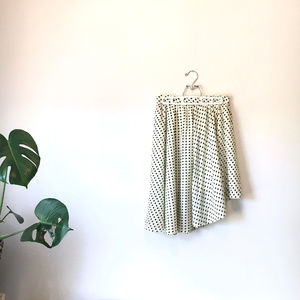 Polka Dot Cream Skirt